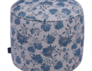 Printed Round Bean Bag Footstool